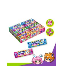 Жевательная резинка Канди Клаб Пластинки с тату 12,5гр*20*(30бл) Аниме Клаб ассорти