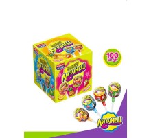 Карамель Канди Клаб 10гр*100*(12бл) Лизунец на палочке ассорти