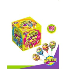 Карамель Канди Клаб 10гр*100*(12бл) Лизунец на палочке ассорти