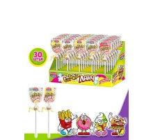 Карамель Канди Клаб 15гр*30*(12бан) Crazy Ланч на палочке
