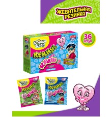Жевательная резинка Канди Клаб  3гр*36*(12бл) Стикер Клаб. Кринж или краш? с наклейками Новинка!!!