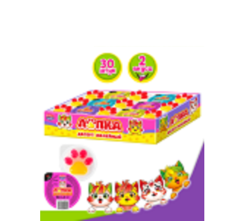 Желейный десерт  Канди Клаб 24гр*30*(12бл) Лапка