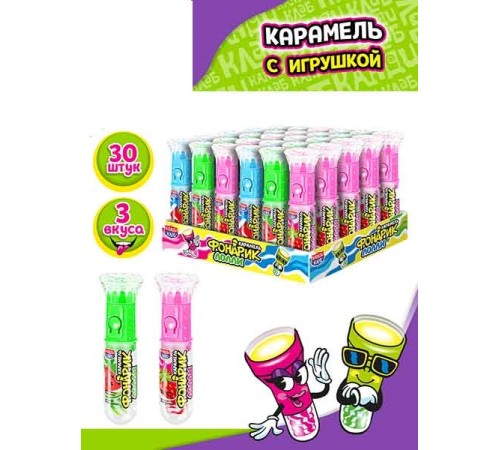 Карамель Канди клаб  3гр*30*(12бл) Фонарик Лолли Новинка!