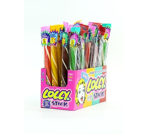 Карамель Канди Клаб 30гр*50*(6бл) LOLLY STICK леденцы с кислым центром