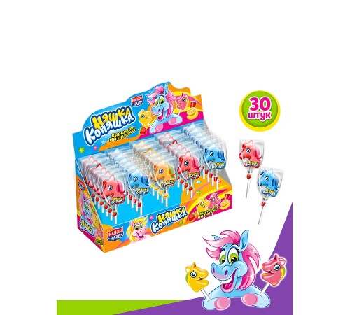 Карамель Канди Клаб 15гр*30*(12бл) Няшка Коняшка 