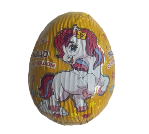 Фигурка из конд.глазури Канди Клаб  90гр*12*(4бл) Яйцо с/с Веселые пони