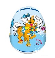 Фигурка из конд.глазури Канди Клаб  20гр*24*(6бл) Яйцо с/с Лошадки