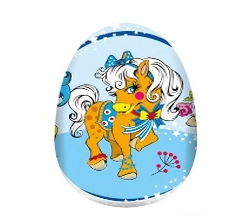 Фигурка из конд.глазури Канди Клаб  20гр*24*(6бл) Яйцо с/с Лошадки