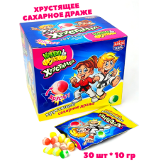 Сахарное драже Канди Клаб 10гр*30*(12бл) Хрустямба Клево-Фруктово