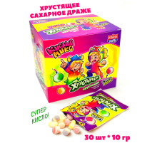 Сахарное драже Канди Клаб 10гр*30*(12бл) Хрустямба Кислый Микс