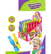 Сахарная пудра Канди Клаб 15гр*30*(12бл) Запудри Мозги в бутылочках 