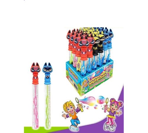 Мыльные пузыри Надуватели 60мл*24*(12бл) Суровые коты