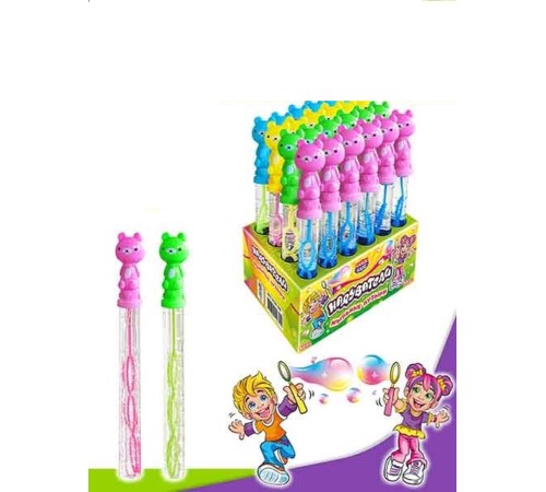 Мыльные пузыри Надуватели 60мл*24*(12бл) Медвежата