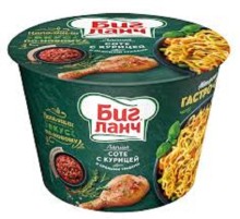 Биг Ланч Лапша 90г*24 (тарелка) Соте с курицей и травами