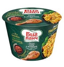 Биг Ланч Лапша 90г*24 (тарелка) Соте с курицей и травами