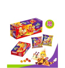 Жевательная конфета Канди Клаб 14гр*30*(12бл) Кисломания Семь королевств  Дабл фрукт апельсин и клуб