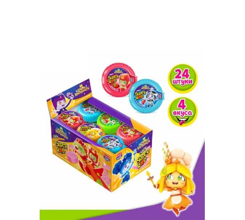 Жевательная резинка Канди Клаб 12гр*24*(16бл) SUPER ROLL TATTOO Семь Королевств