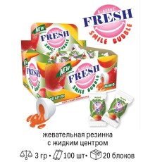 Жевательная резинка Канди Клаб Дражированная  *100*(20бл) Fresh Smile Bubble Манго