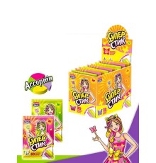 Карамель Канди Клаб Мягкая  5гр*48*(12бл) Супер Стик с 3D наклейкой Бабочки