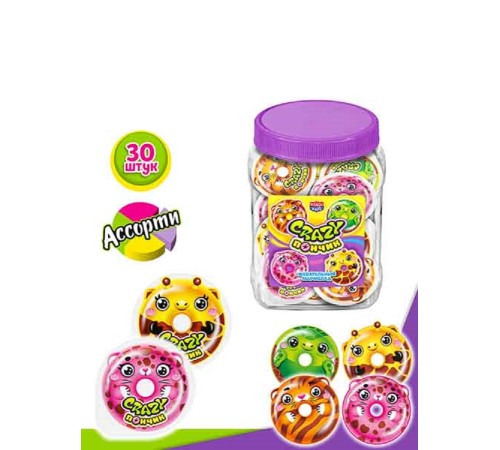 Мармелад Канди Клаб 10гр*30*(20бан) Crazy Пончик