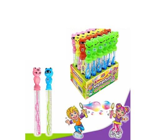 Мыльные пузыри Надуватели 60мл*24*(12бл) Зверята