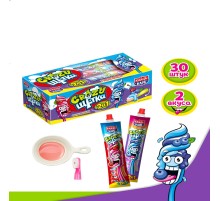Сахарная конфета и жидкая карамель Канди Клаб 12гр*30*(12бл) Crazy щётка 2 в 1