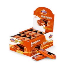 Мини-рулеты"Мастер Десерта"35г*24*(4бл) Вареная сгущенка