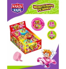 Жевательная резинка Канди Клаб 19гр*24*(12бл) SUPER ROLL TATTOO XXL