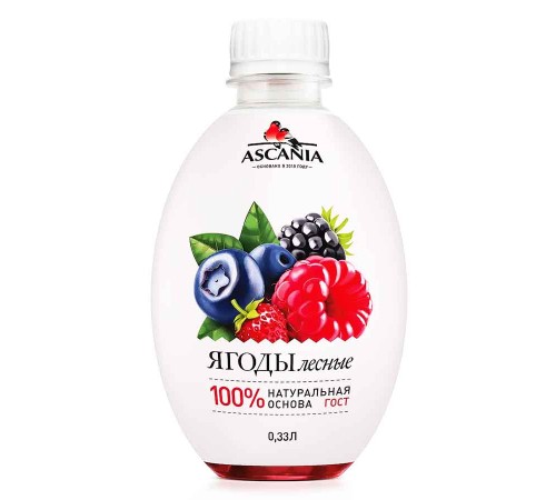 Лимонад Аскания 0,33л*6шт ПЭТ Манго Апельсин