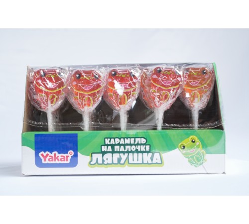 Карамель Канди Клаб Yakar 16гр*30*(10бл) Лягушка