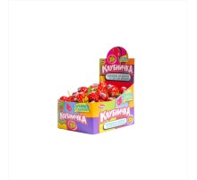 Карамель Канди Клаб 14гр*100*(12бл.) Клубничка леденец на палочке