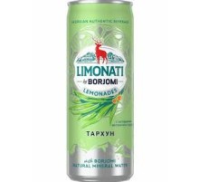 Боржоми LIMONATI напиток с соком и природной водой газир. ж/б 0,33л*12 Тархун