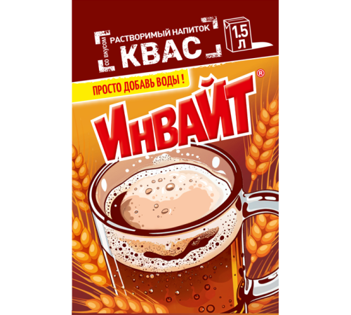 INVITE  растворимый напиток 12гр*24*(6бл) Квас
