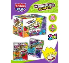 Жевательная конфета Канди Клаб 10гр*30*(12бл) Дабл Саур
