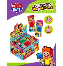 Карамель Канди Клаб 10гр*30*(12бл) Канди Блокс на неоновой палочке