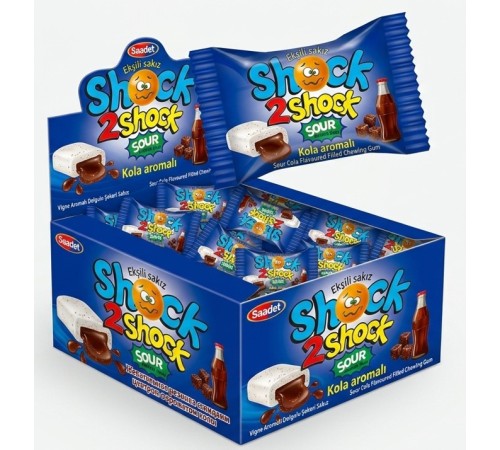 Жевательная резинка Канди Клаб  4гр*100*(20бл) SHOCK2 SHOCK Кола