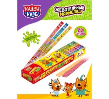 Мармелад Канди Клаб Crazy Gummy Crazy Belt Кислые ремешки 15гр*72*(6бл) Три кота