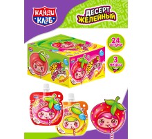 Желейный десерт  Канди Клаб 50мл*24*(12бл) Джелли Джус вкус ассорти Новинка!!