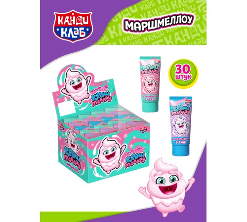 Зефир Канди Клаб 20гр*20*(12бл) Крашмеллоу в тубе