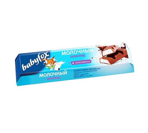 Батончики BABYFOX  шоколад с ореховой начинкой 45гр*30шт
