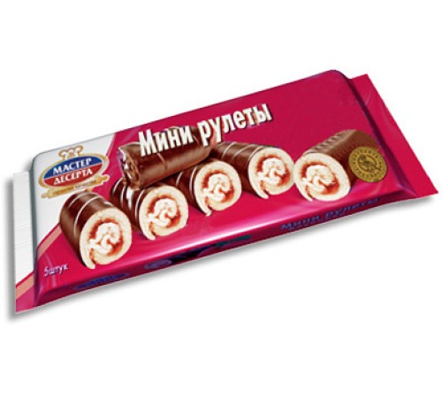 Мини-рулеты"Мастер Десерта" Вишня 175г*15