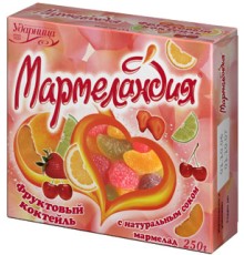 Мармеландия 250г*9 Фруктовый коктейль