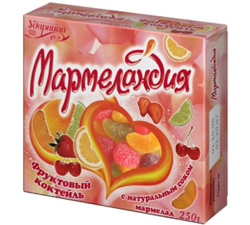 Мармеландия 250г*9 Фруктовый коктейль