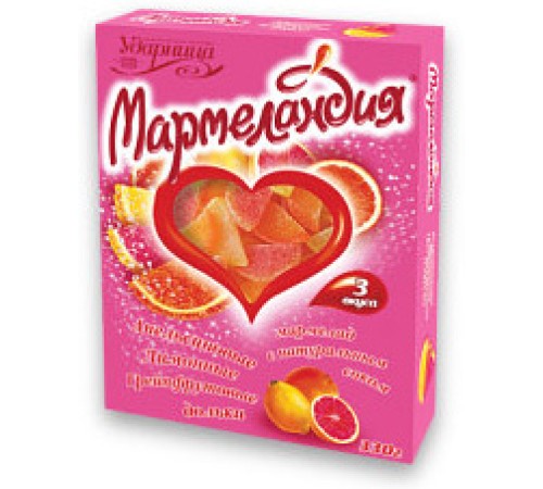 Мармеландия 330г*12 3 вкуса  мармелад  дольки