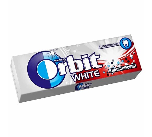Орбит  жевательная резинка 13,6гх30шт*(20бл) Вайт Классический