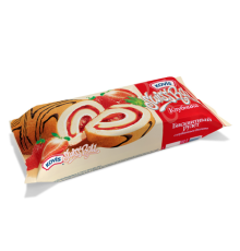 Рулет бисквитный"Ковис"175г*15  клубника