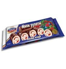 Мини-рулеты"Мастер Десерта" Ягодный сбор 175г*15