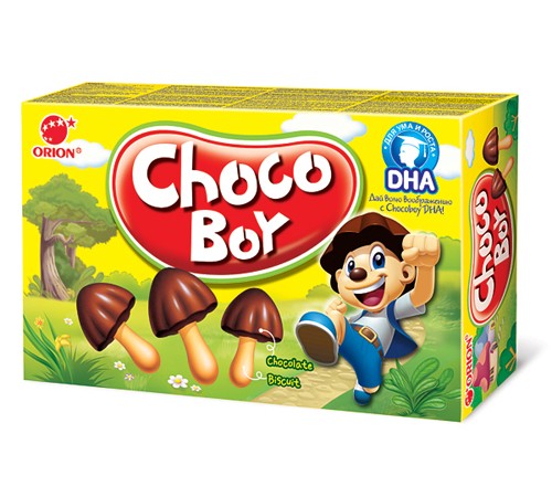 Чоко Бой печенье грибочки  45 г*30