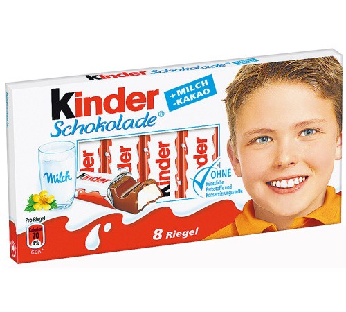 Киндер  шоколад Т8 -100гх10шт*(4бл)