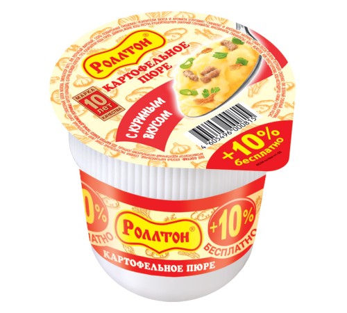 Пюре картоф."Роллтон" 40г*24 Курица